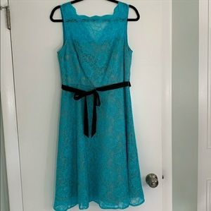 Calvin Klein lace A-line dress